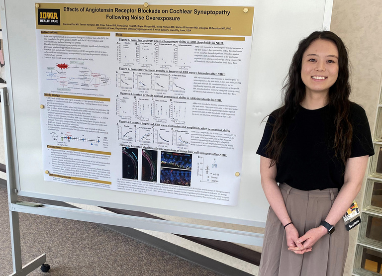 Carolina Chu during resident research day