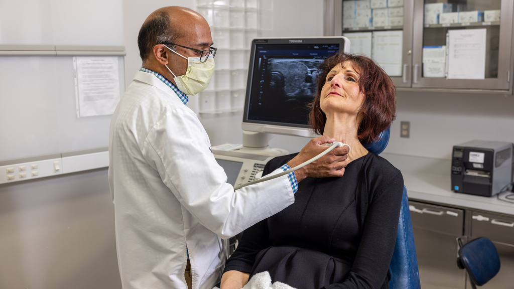 Dr. Pagedar with patient