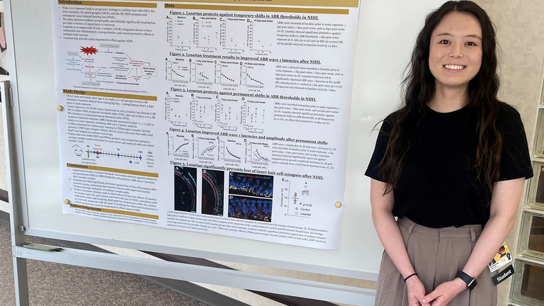 Carolina Chu during resident research day